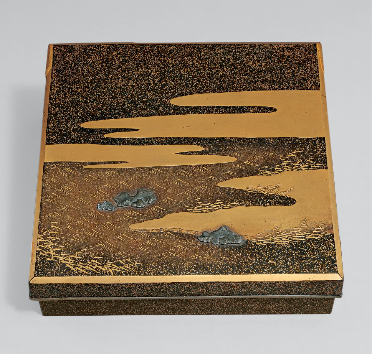 Writing Box (Suzuribako) with “Dream in Naniwa” Design
