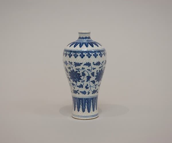 Meiping vase with floral scrolls