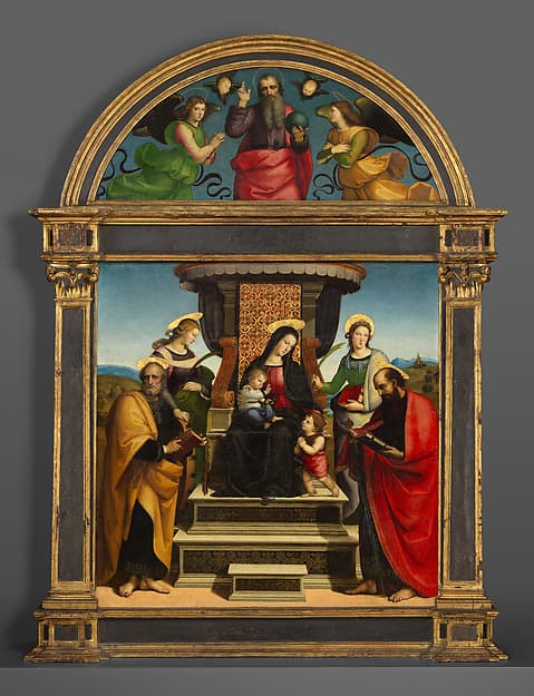 Madonna and Child Enthroned with Saints