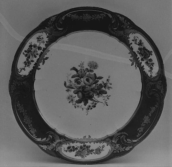 Plate (assiette à palmes) (1 of 102) (part of a service)