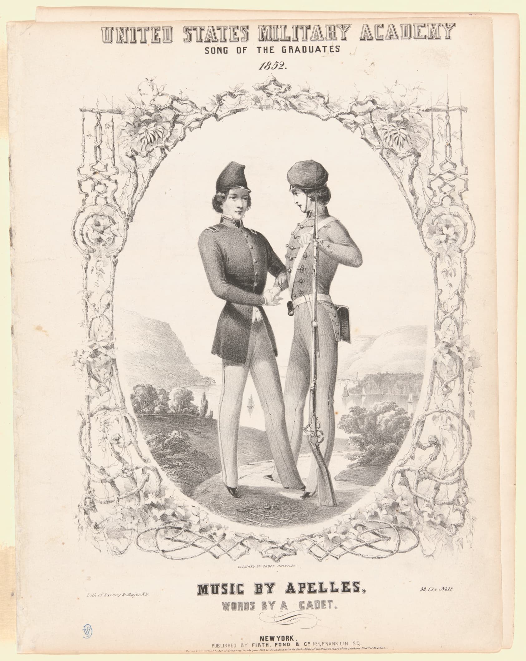 Design cover for West Point Song of the Graduates